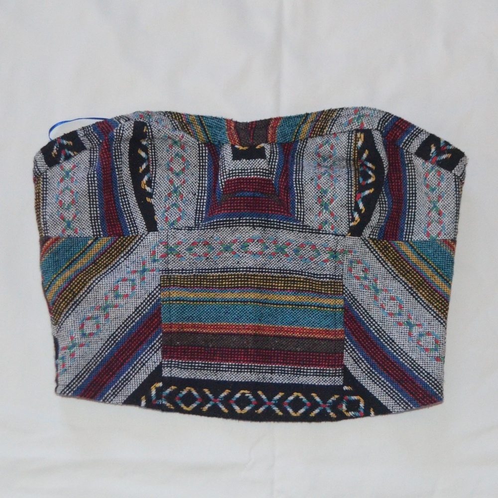 Patchwork Bustier Crop Top